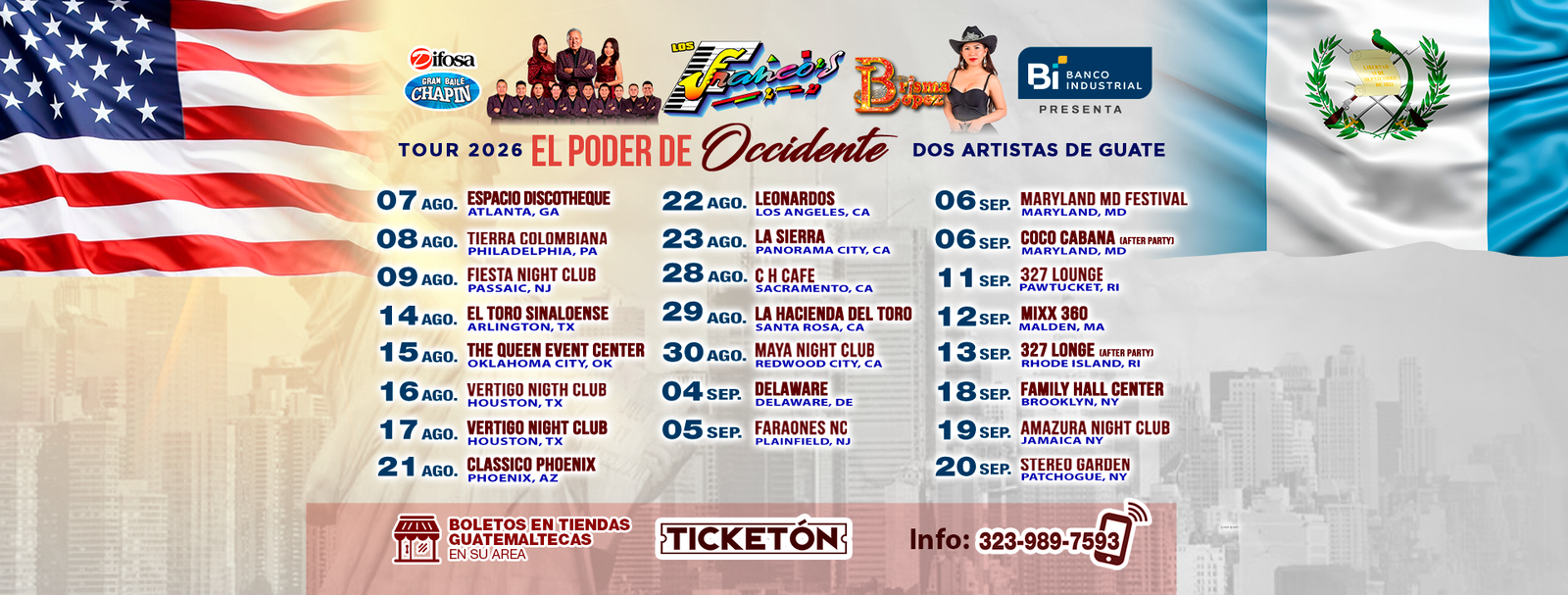 Tour El Poder de Occidente 2026